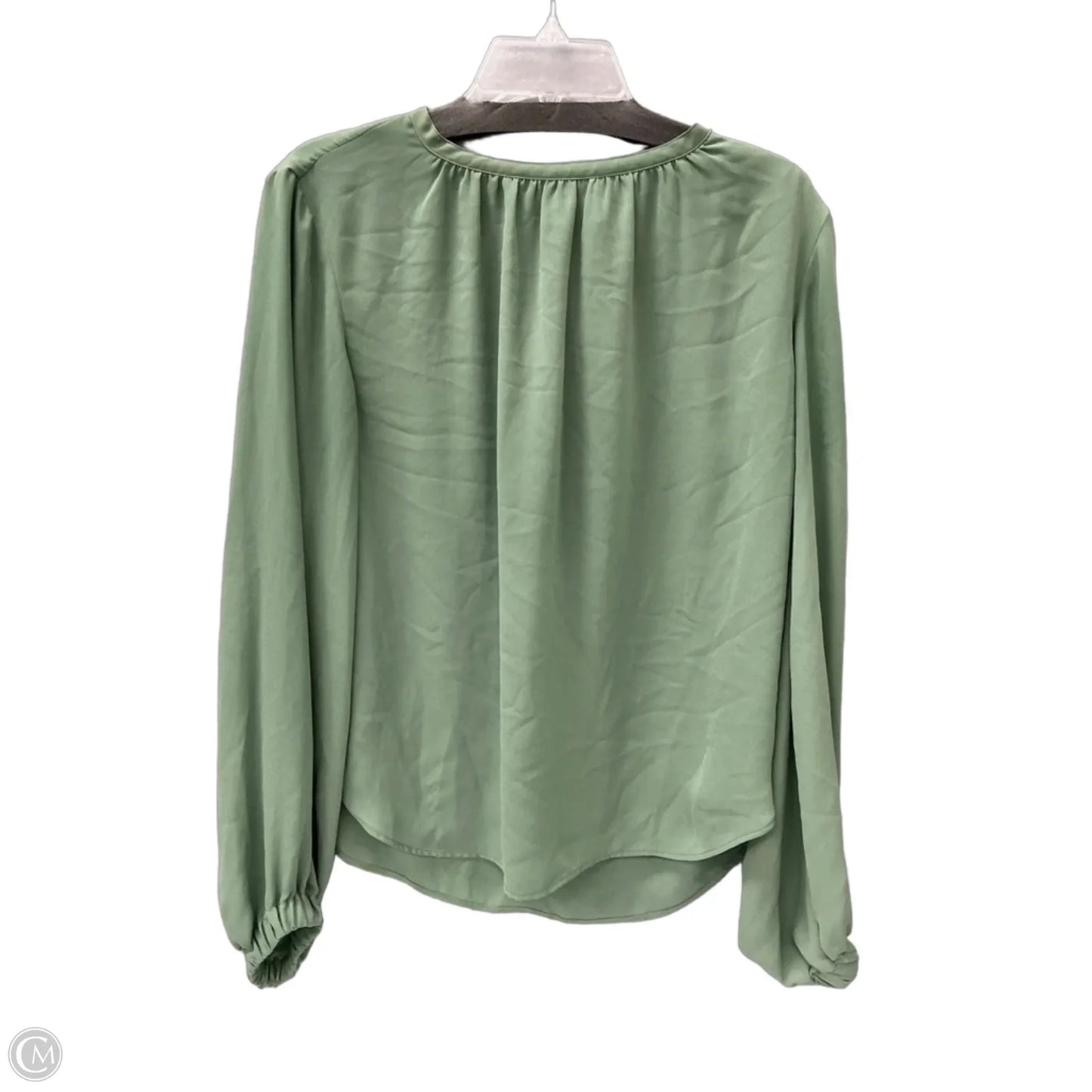 Top Long Sleeve By H&m In Green, Size: M