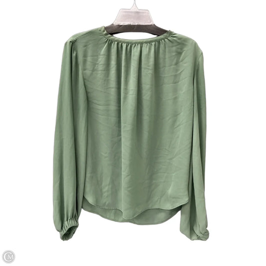 Top Long Sleeve By H&m In Green, Size: M