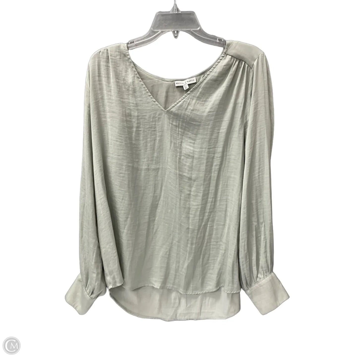 Top Long Sleeve By Maison Damelie In Green, Size: L