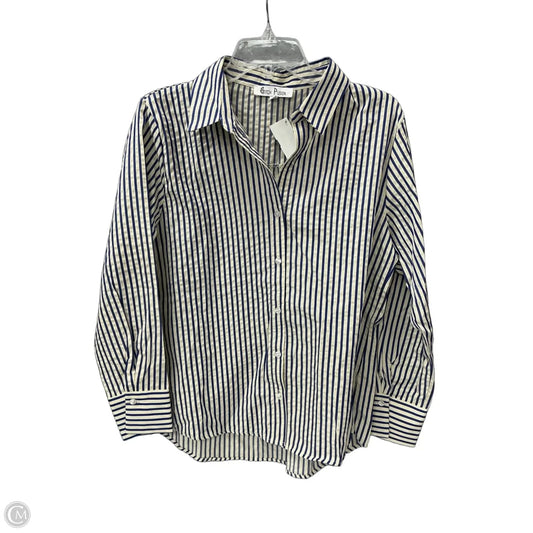 Top Long Sleeve By Clothes Mentor In Striped Pattern, Size: L