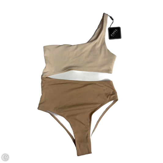 Swimsuit By Zaful In Tan, Size: S