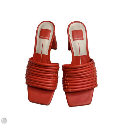 Shoes Heels Block By Dolce Vita In Orange, Size: 6.5