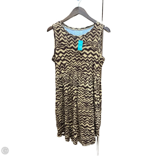 Dress Casual Midi By Maurices In Brown, Size: L