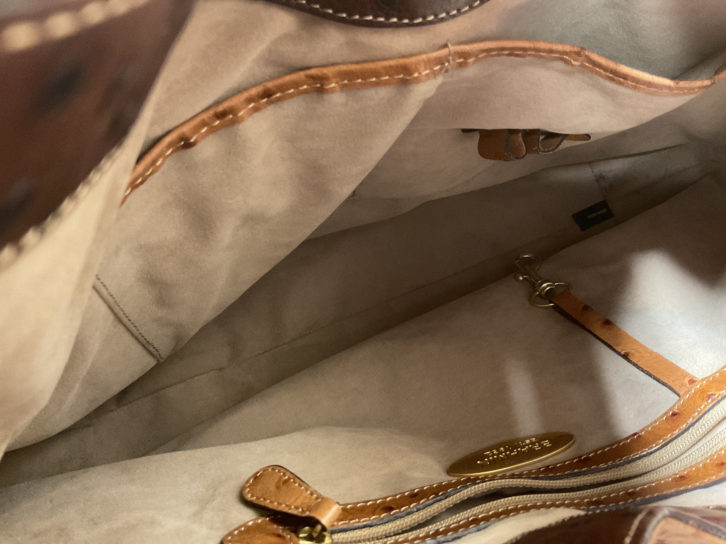 Handbag Designer By Brahmin In Brown, Size:Medium