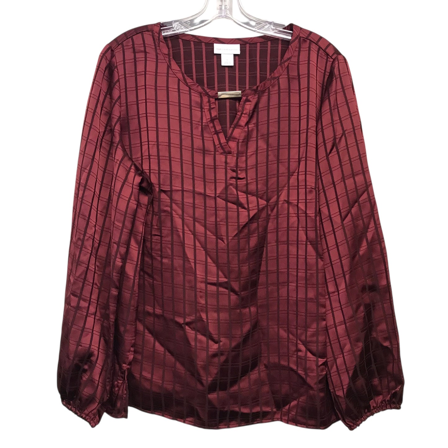 Top Ls By Liz Claiborne In Red, Size:L