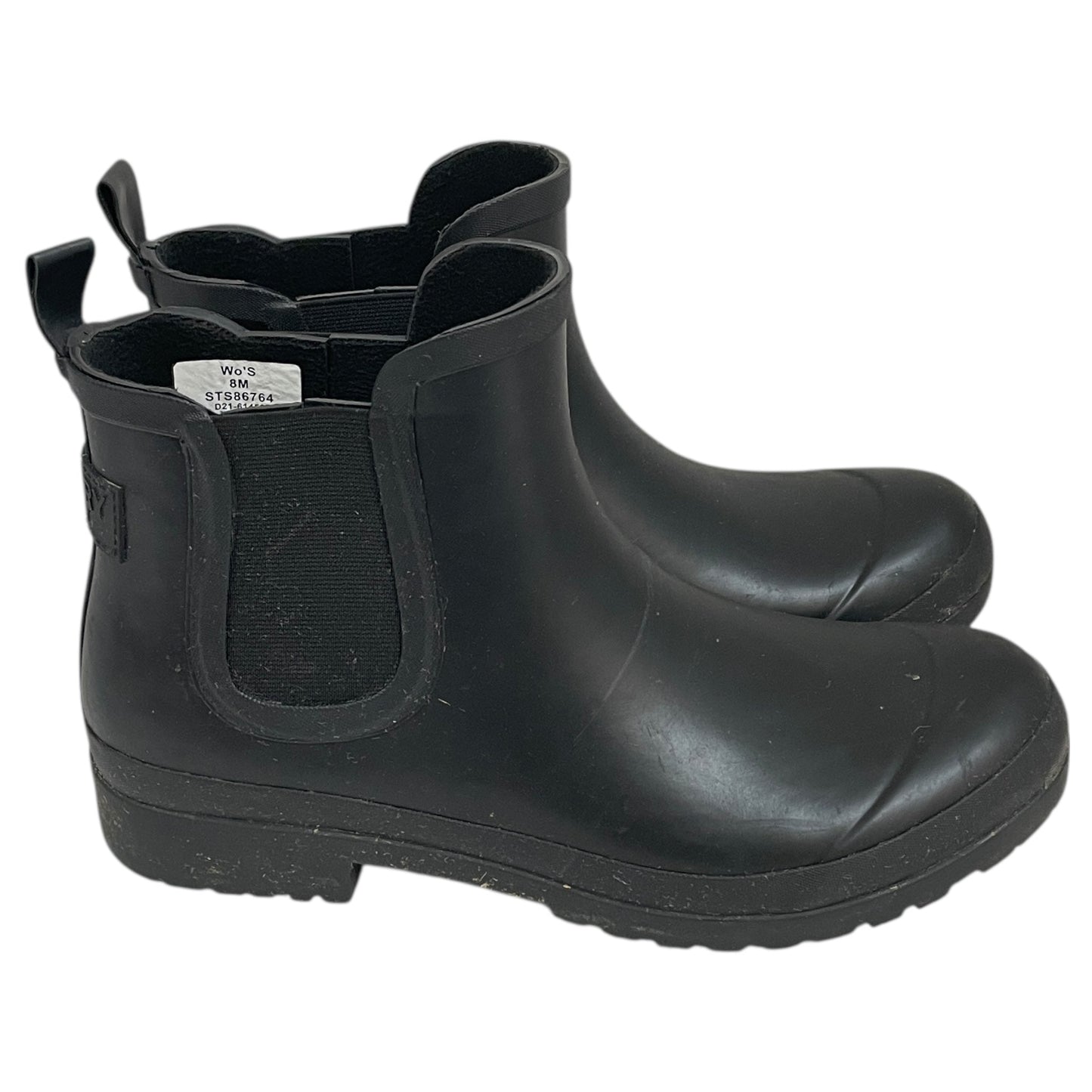 Boots Rain By Sperry In Black, Size:8