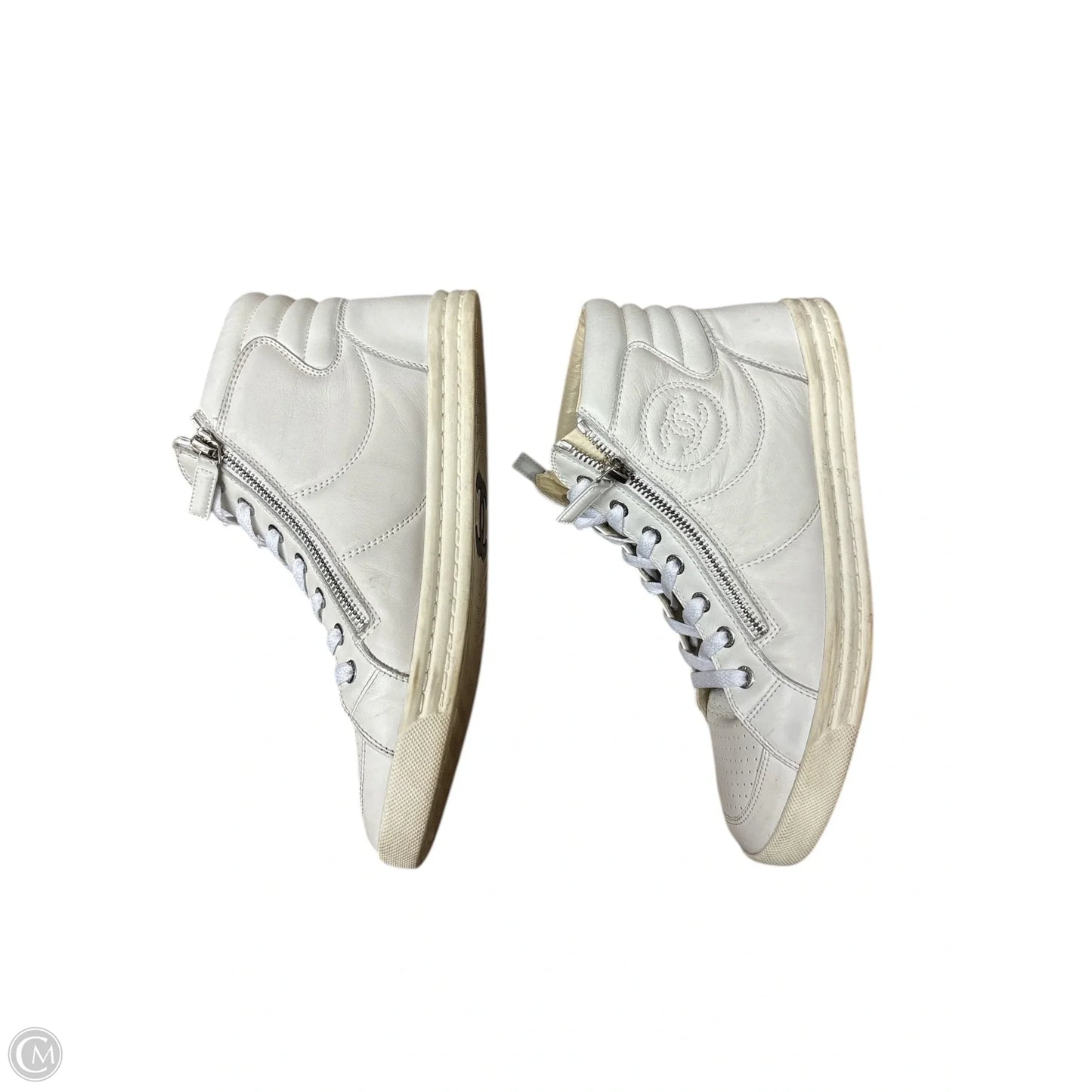 Shoes Luxury Designer By Chanel In White