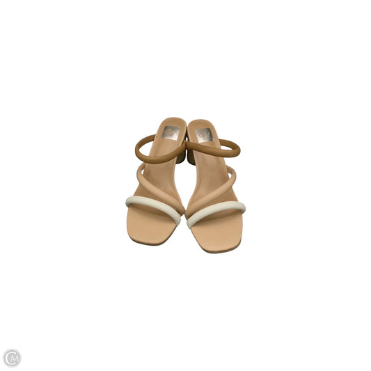 Sandals Heels Block By Dolce Vita In Tan, Size: 8.5