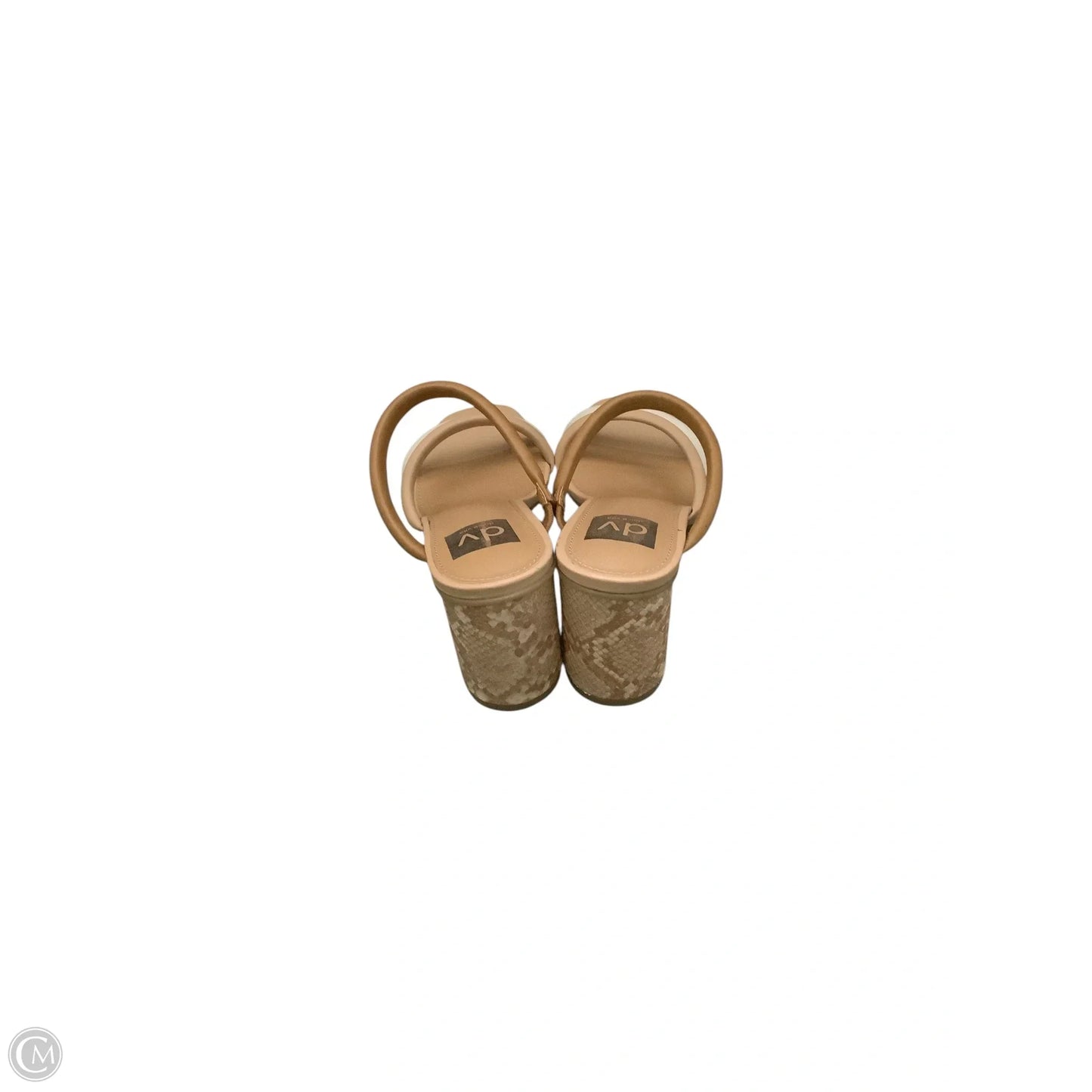 Sandals Heels Block By Dolce Vita In Tan, Size: 8.5