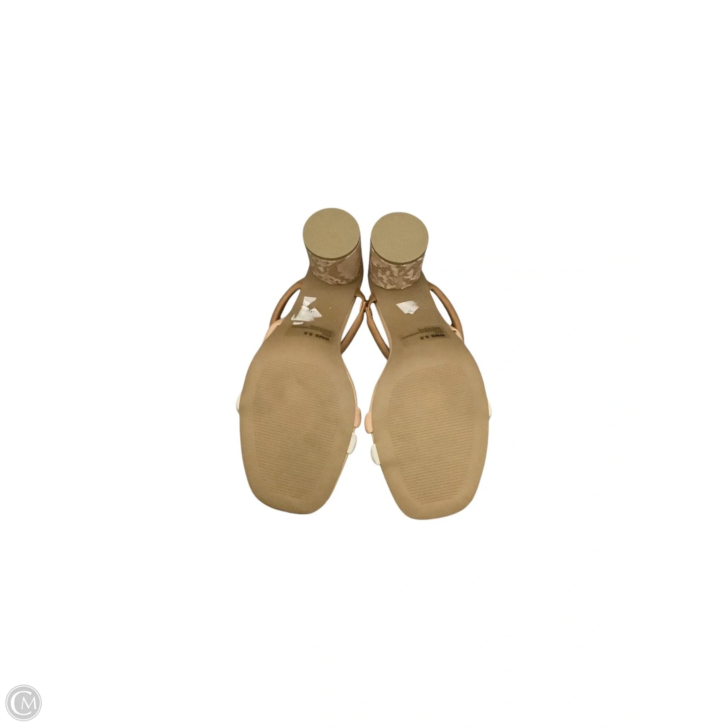 Sandals Heels Block By Dolce Vita In Tan, Size: 8.5