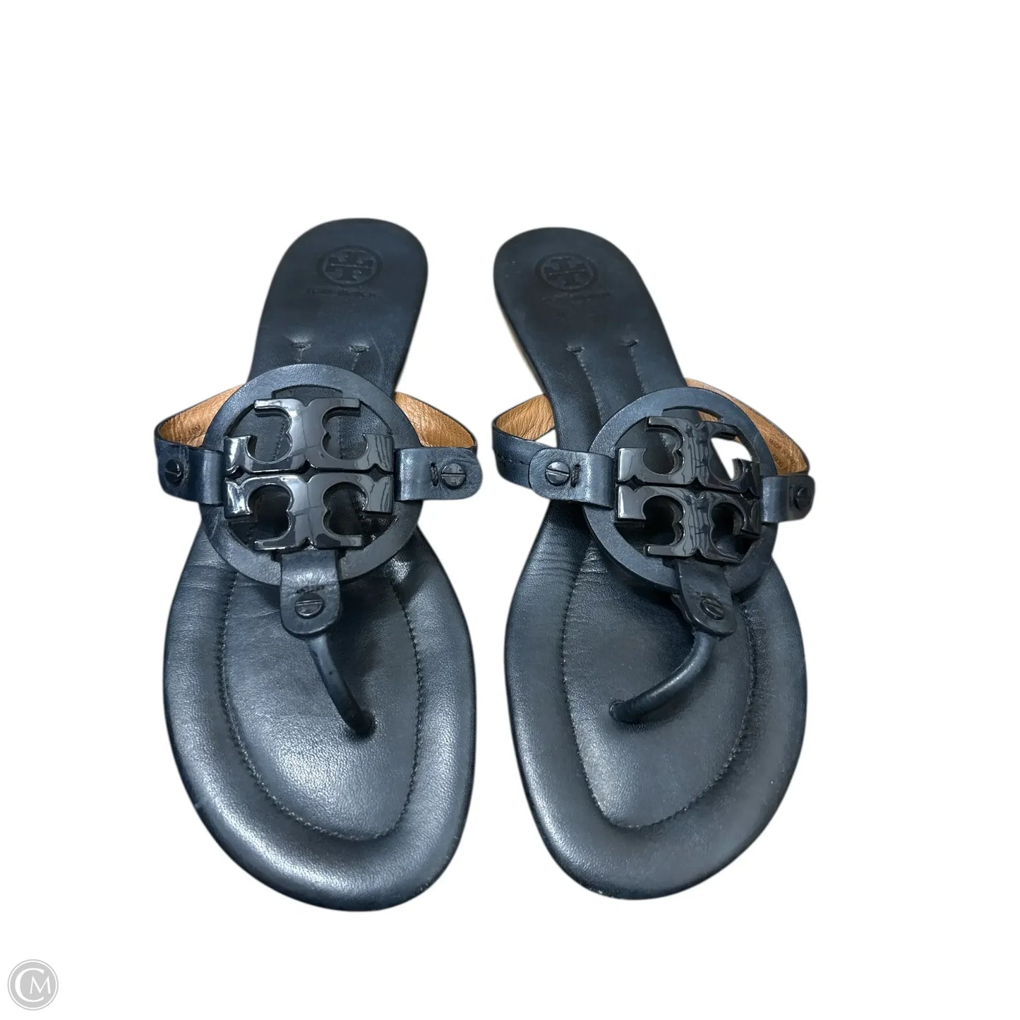 Sandals Designer By Tory Burch In Navy, Size: 10