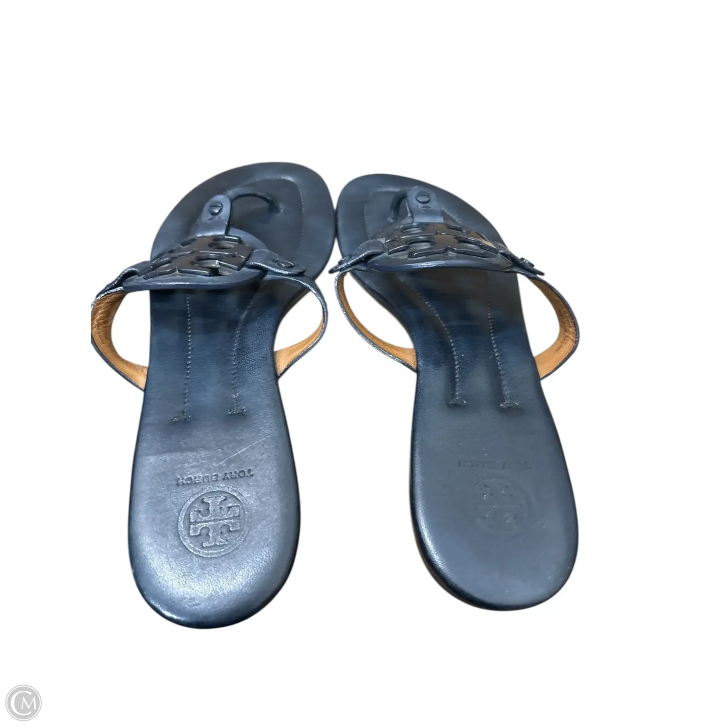 Sandals Designer By Tory Burch In Navy, Size: 10