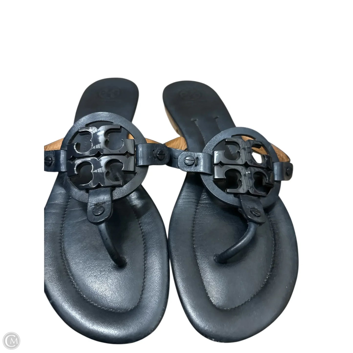 Sandals Designer By Tory Burch In Navy, Size: 10