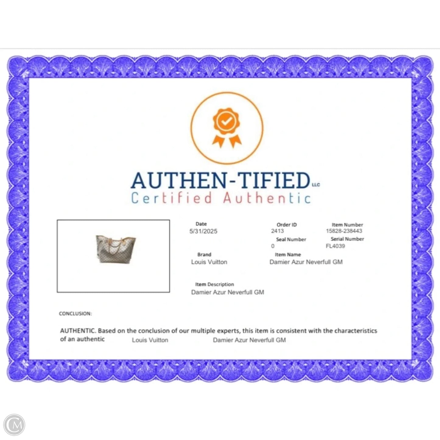 Handbag Luxury Designer By Louis Vuitton, Size: Large