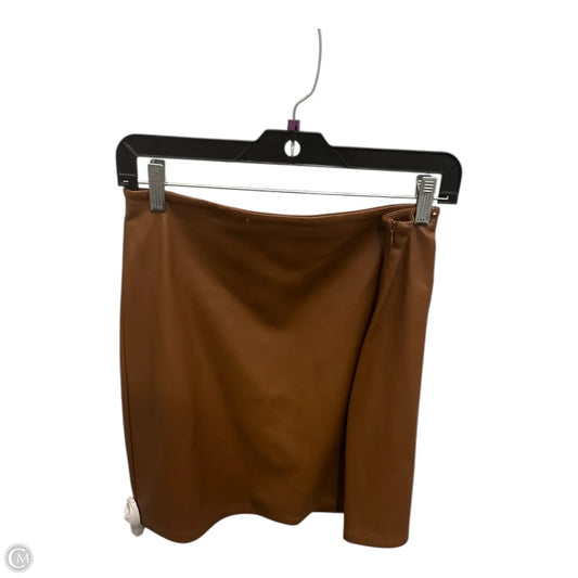 Skirt Mini & Short By Good American In Brown, Size: 14