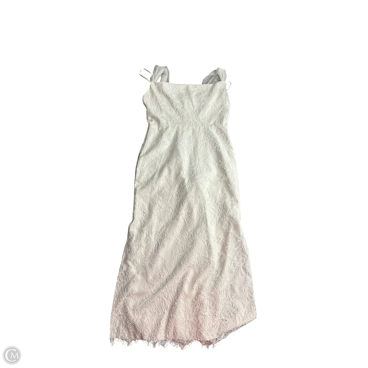Dress Casual Midi By Amsale In White, Size: 8