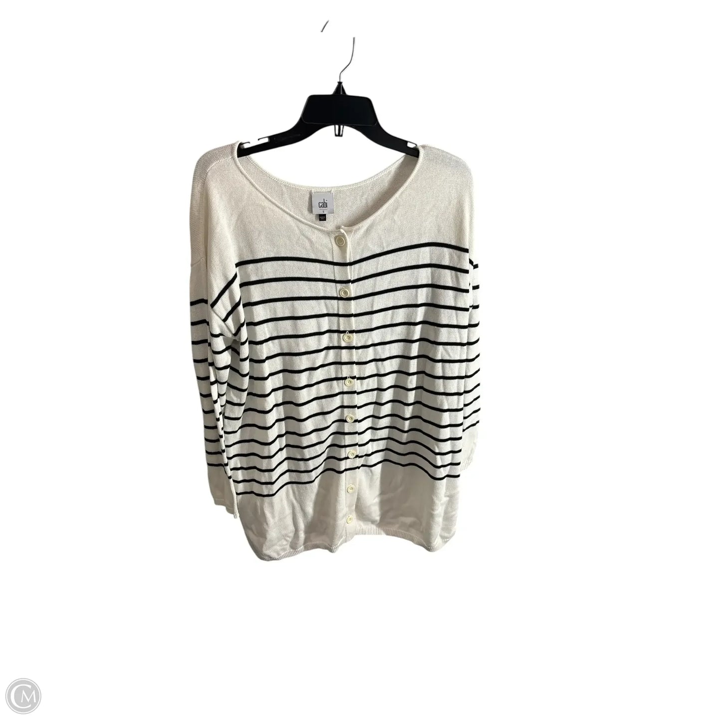 Cardigan By Cabi In Striped Pattern, Size: S