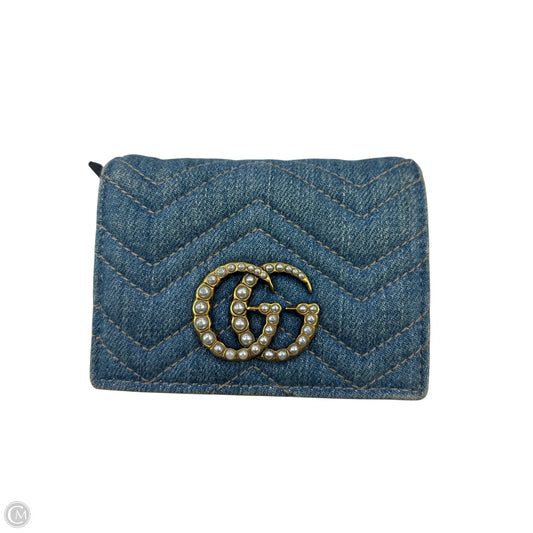 Wallet Luxury Designer By Gucci, Size: Small