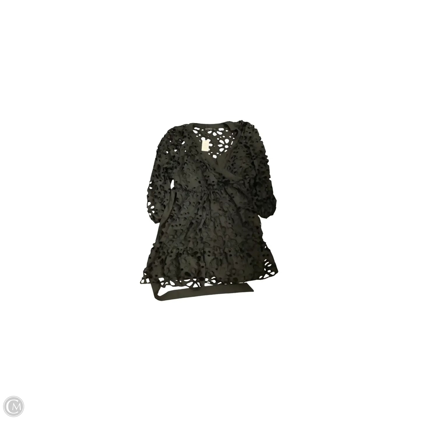Dress Casual Midi By Eloquii In Black, Size: 3x