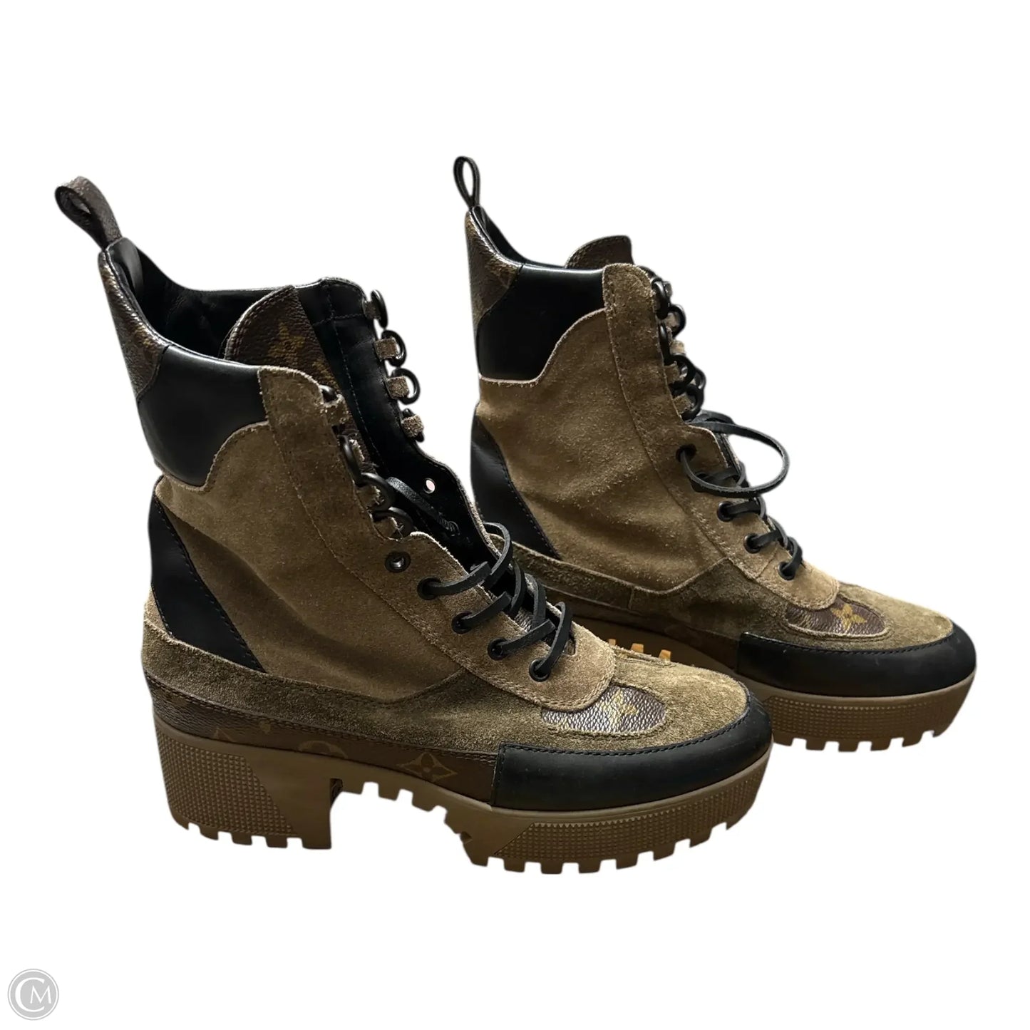 Boots Luxury Designer By Louis Vuitton In Brown