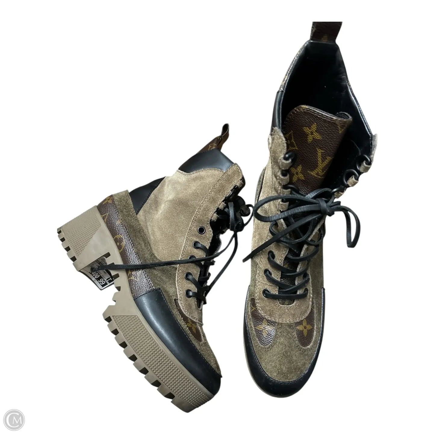 Boots Luxury Designer By Louis Vuitton In Brown