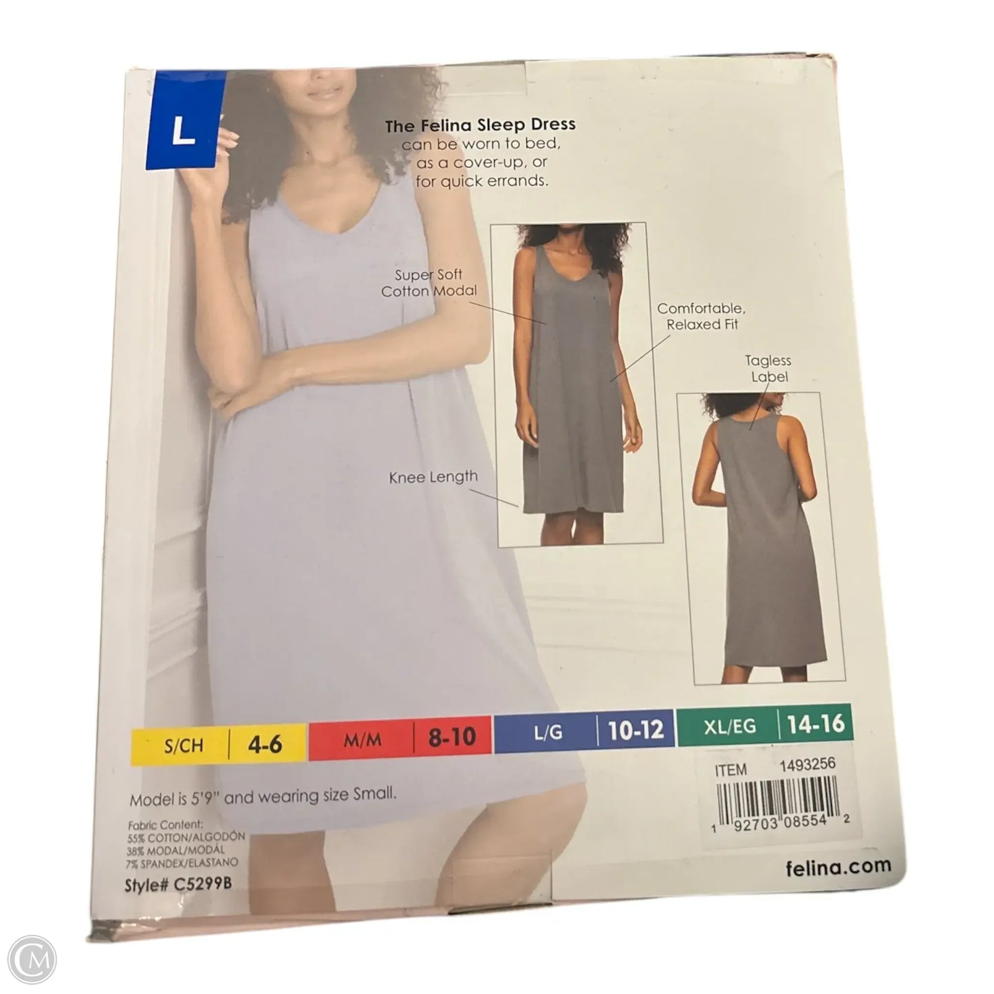 Nightgown By Clothes Mentor In Multi-colored, Size: L