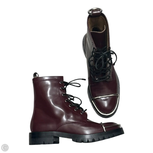 Boots Luxury Designer By Alexander Wang In Maroon