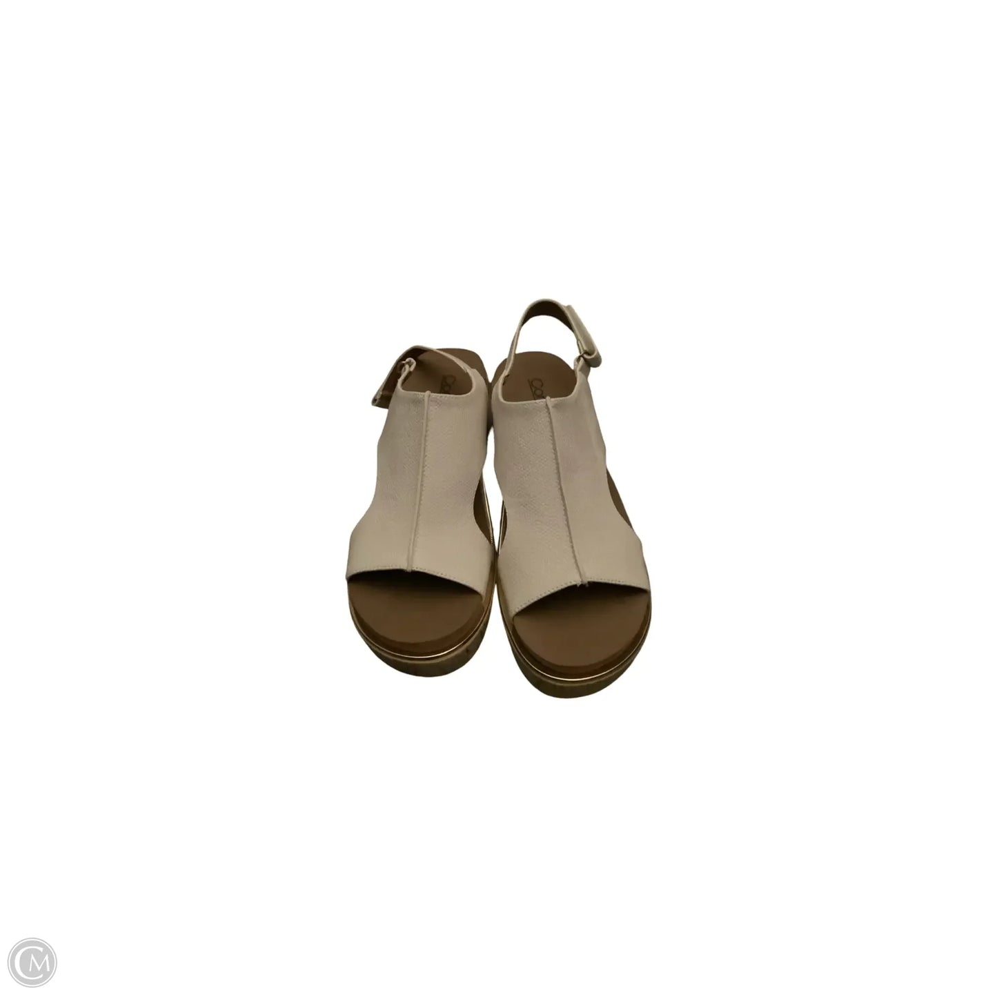 Sandals Heels Wedge By Corkys In Cream, Size: 9