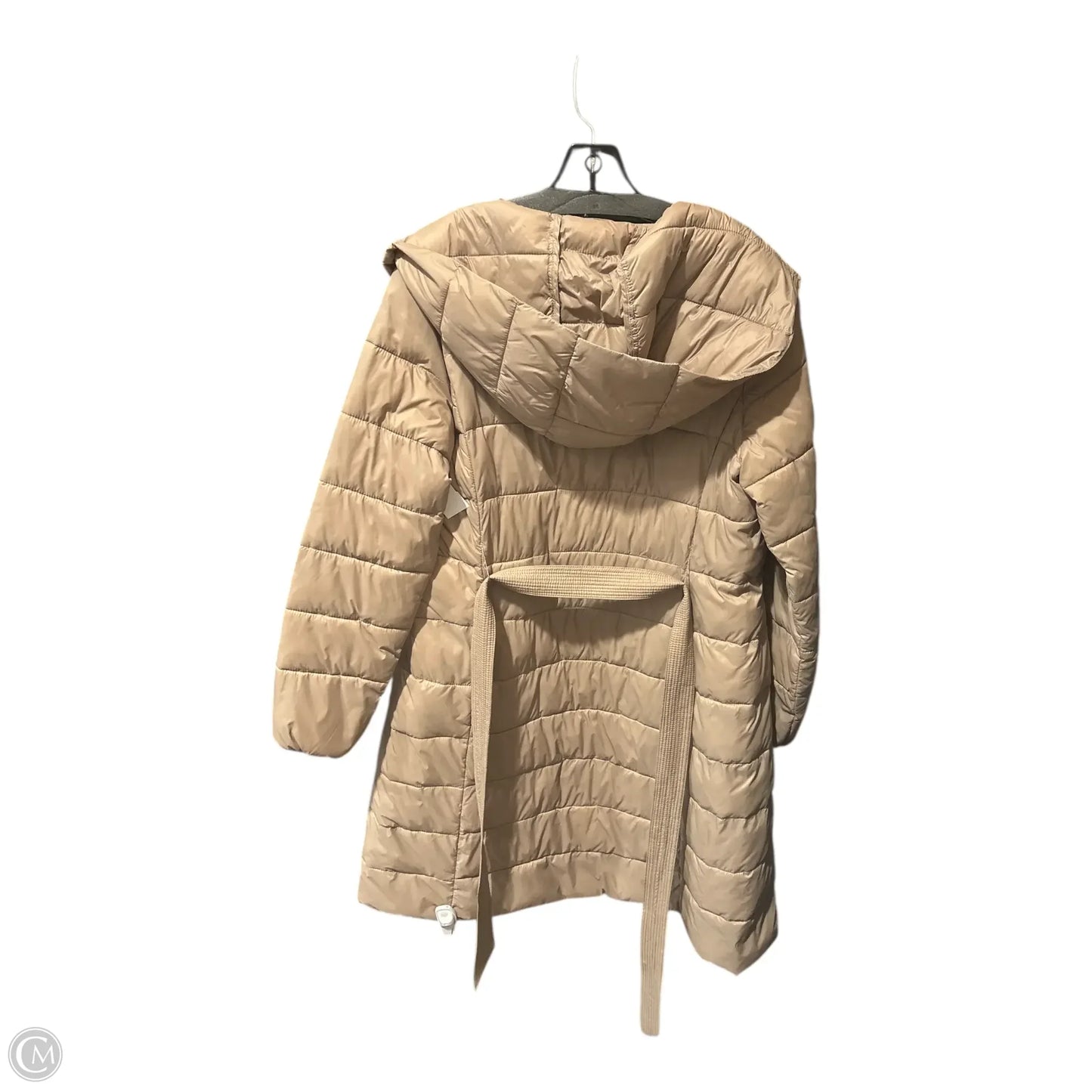 Jacket Puffer & Quilted By Cole-haan In Tan, Size: M