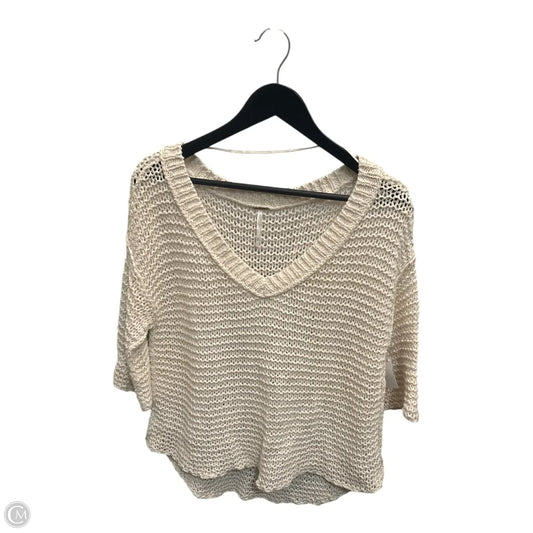 Sweater By Free People In Cream, Size: Xs