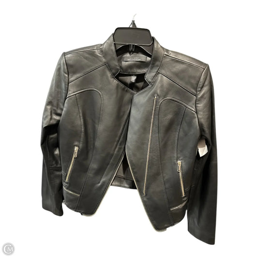 Jacket Leather By White House Black Market In Black, Size: 8