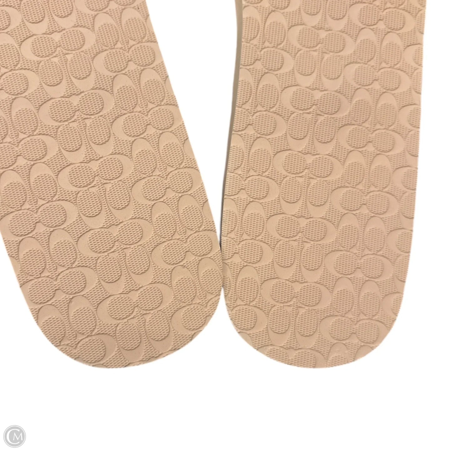 Sandals Designer By Coach In Pink & White, Size: 11