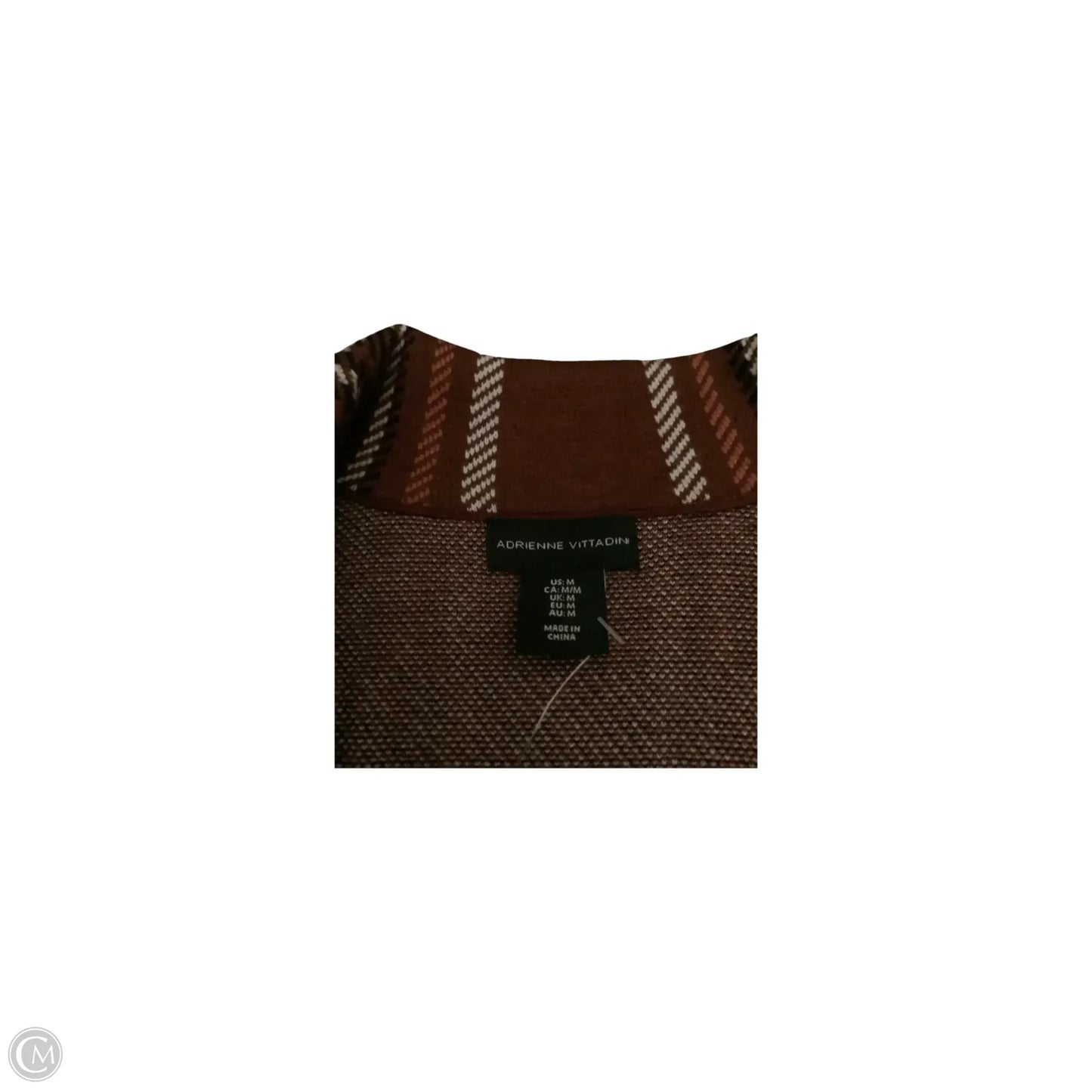 Blazer By Adrienne Vittadini In Brown, Size: M