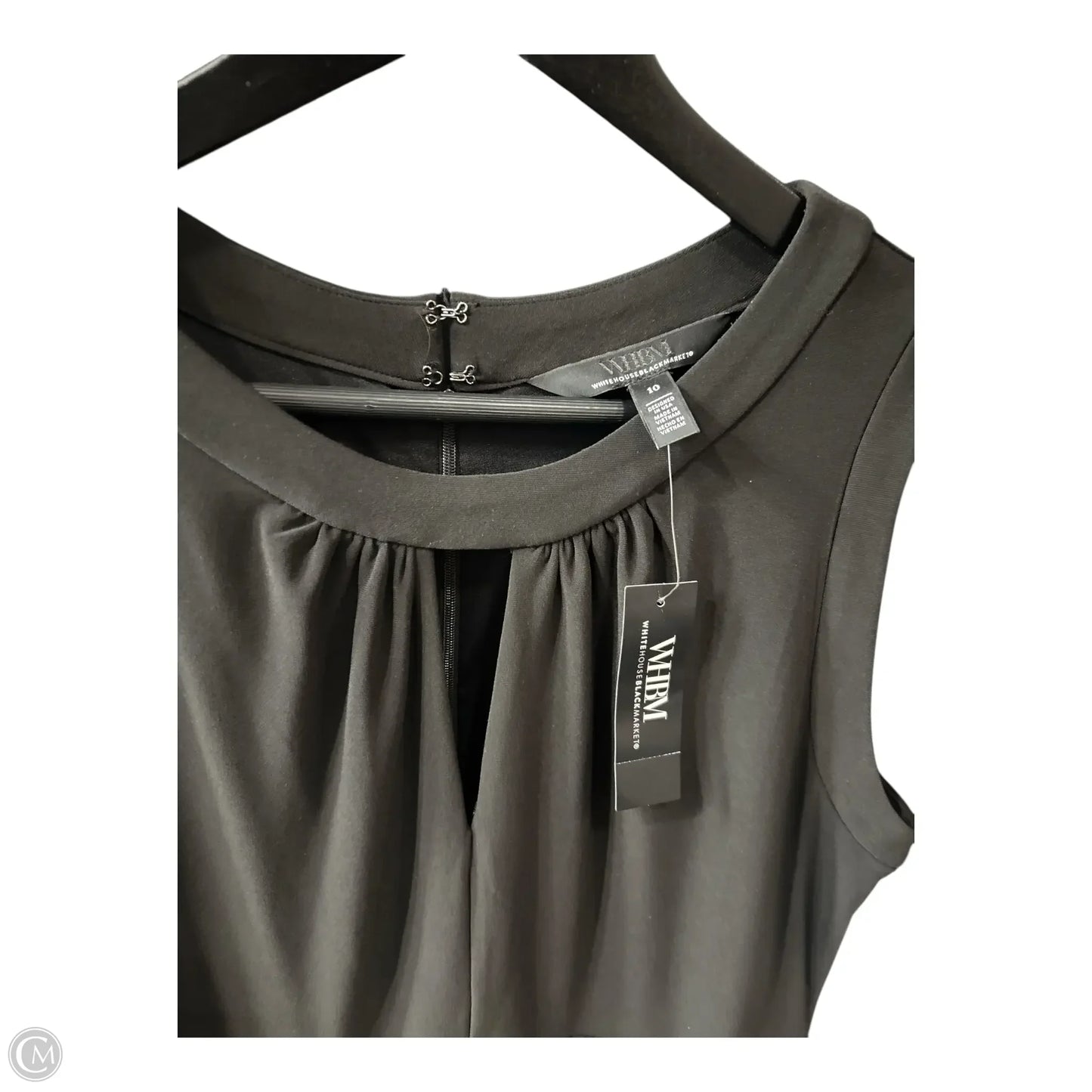 Dress Casual Midi By White House Black Market In Black, Size: 10