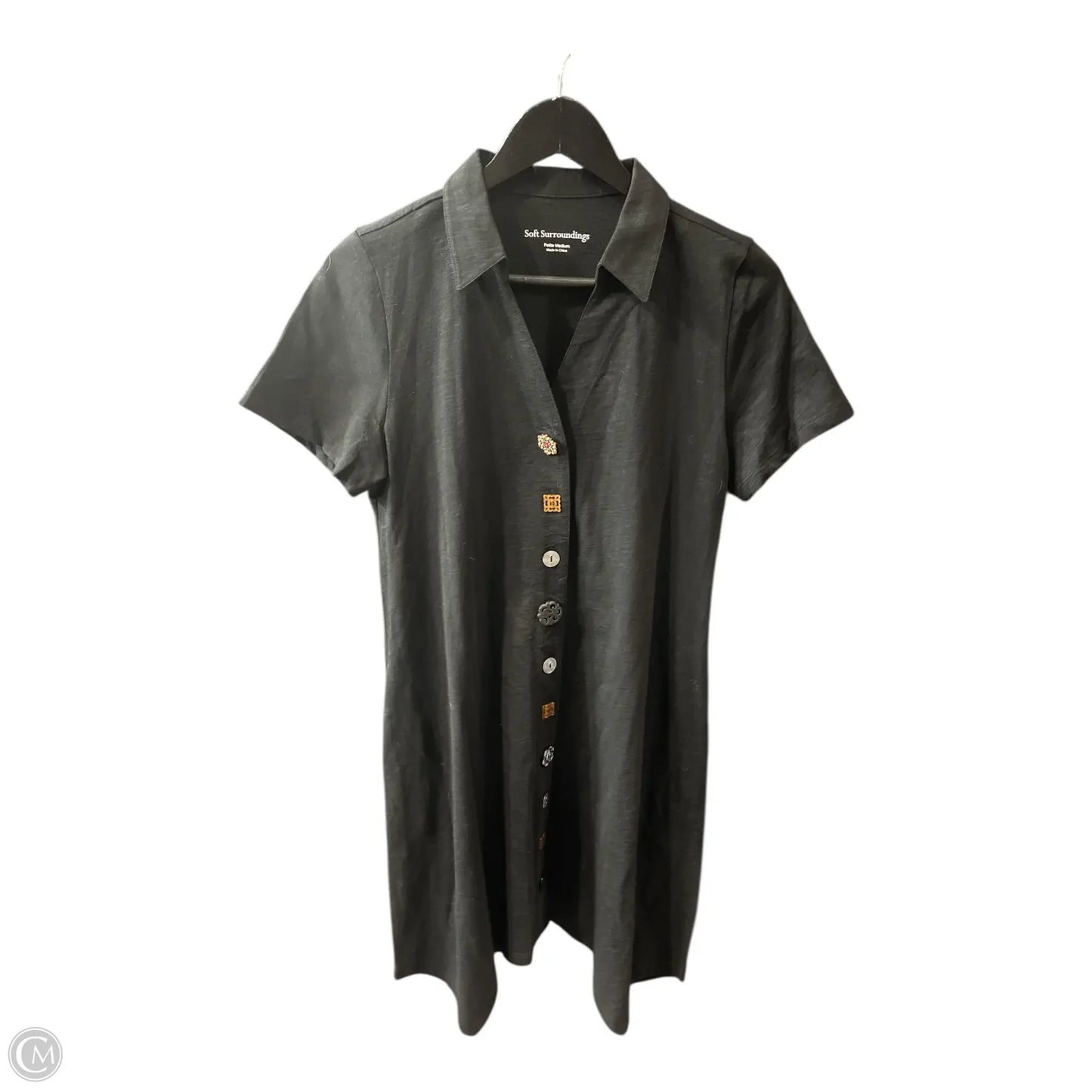 Dress Casual Short By Soft Surroundings In Black, Size: Mp