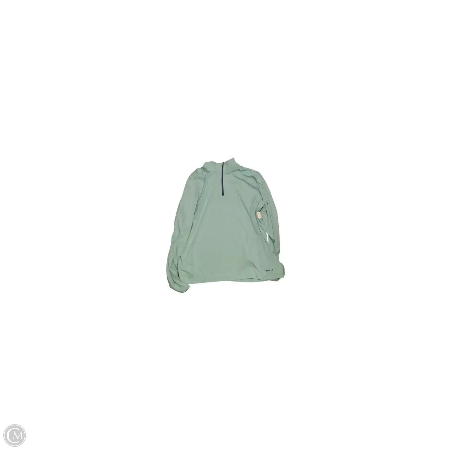 Athletic Top Long Sleeve Collar By Orvis In Blue, Size: Xl