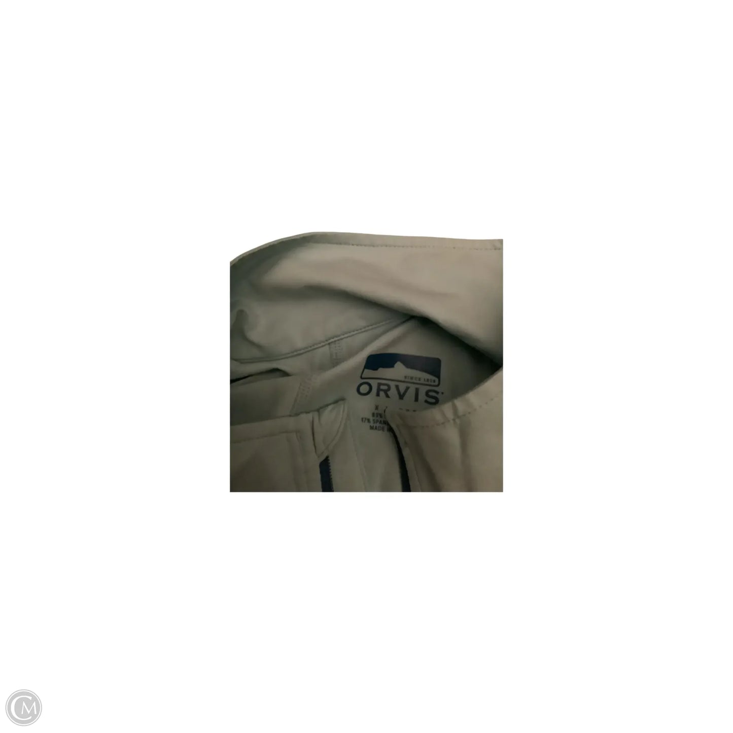 Athletic Top Long Sleeve Collar By Orvis In Blue, Size: Xl