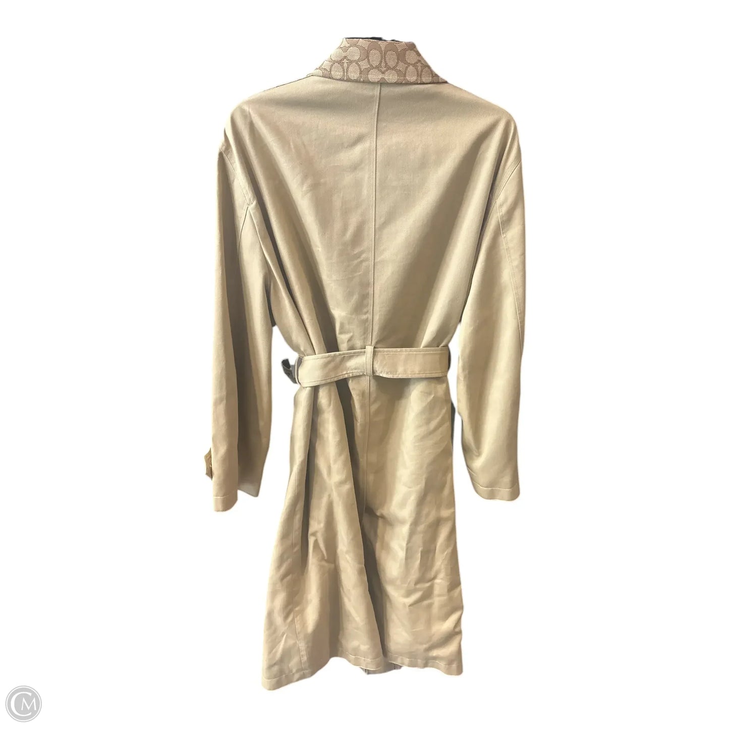 Jacket Designer By Coach In Tan, Size: Xl