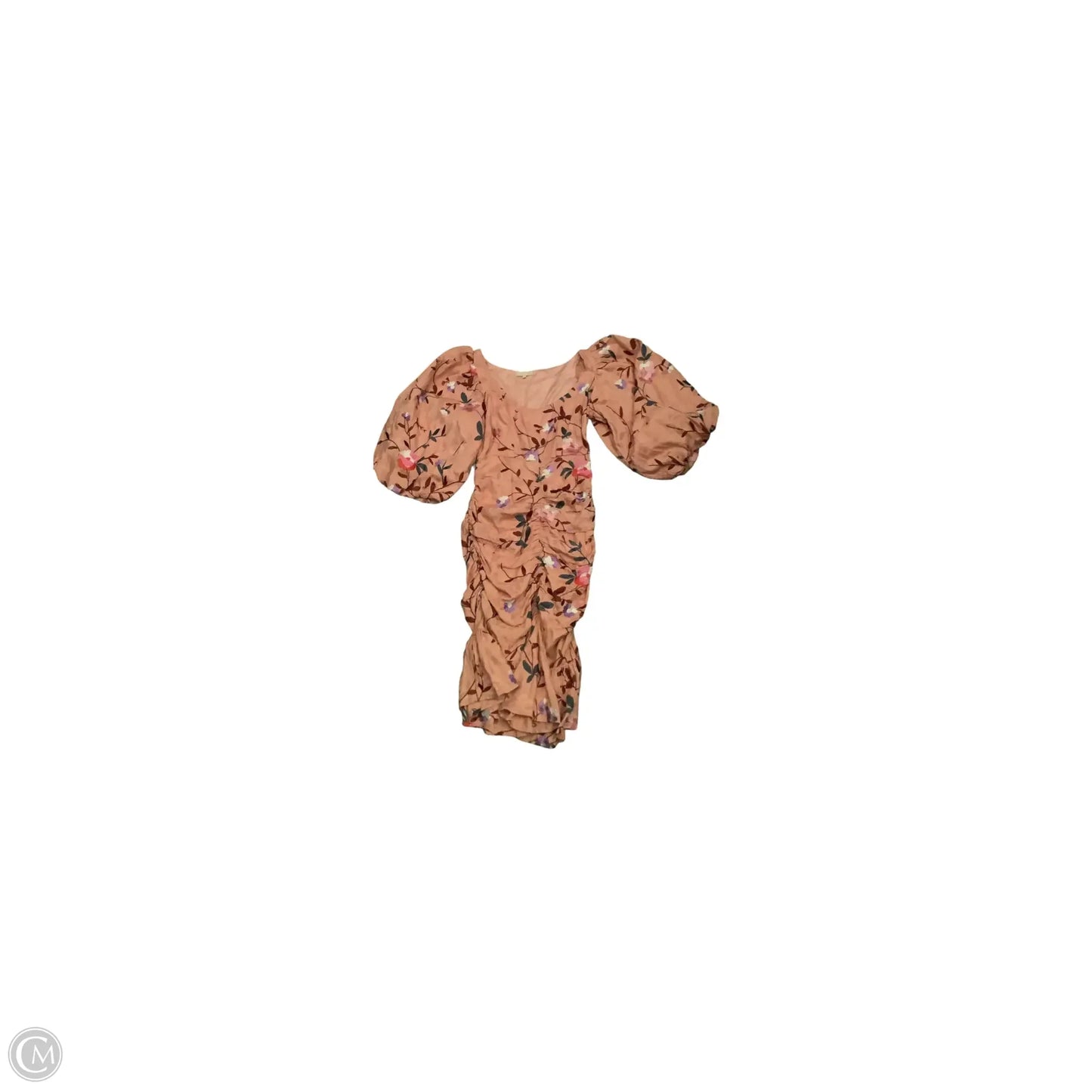 Dress Casual Midi By Clothes Mentor In Peach, Size: S