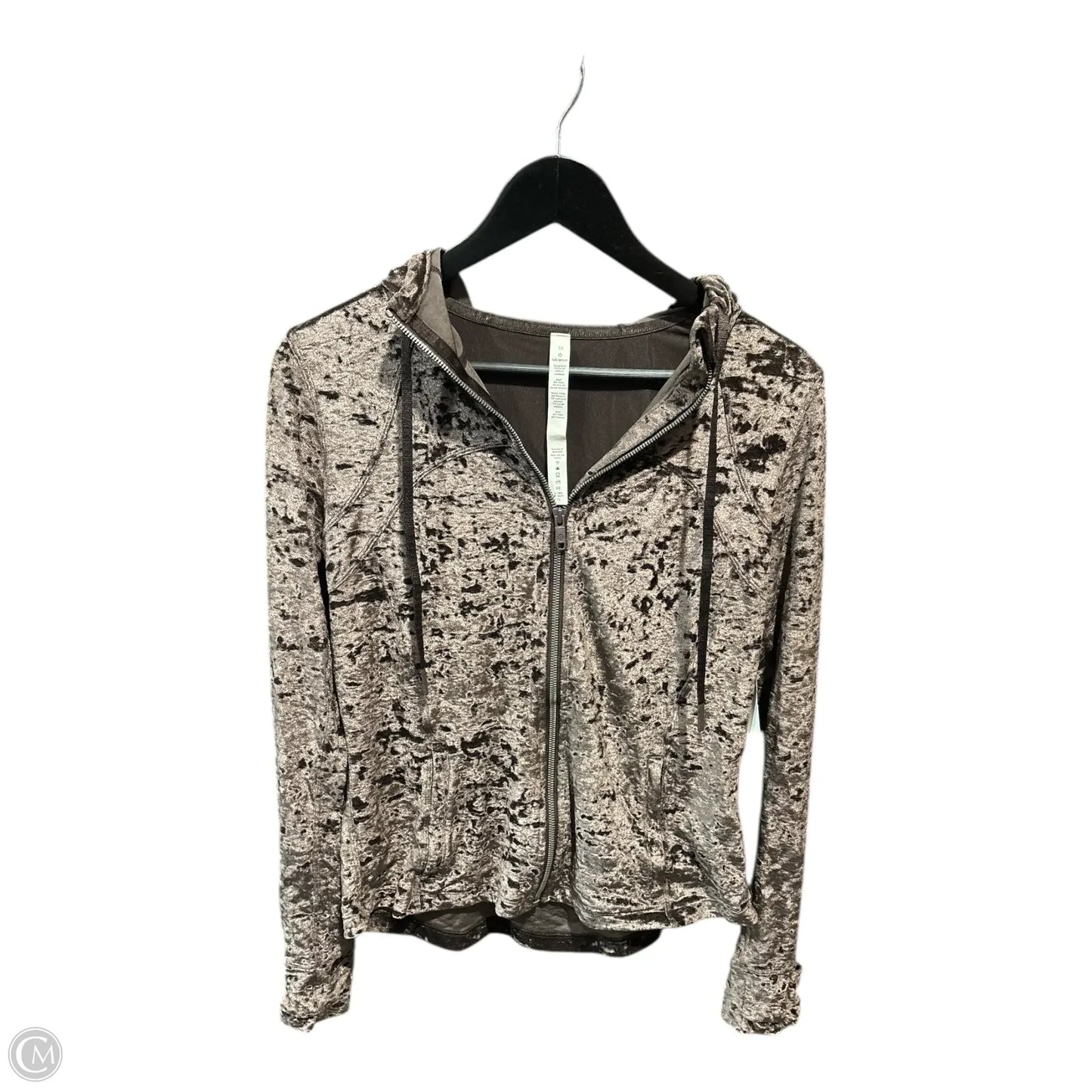 Athletic Jacket By Lululemon In Brown, Size: 10