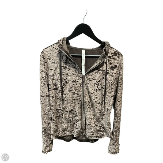 Athletic Jacket By Lululemon In Brown, Size: 10