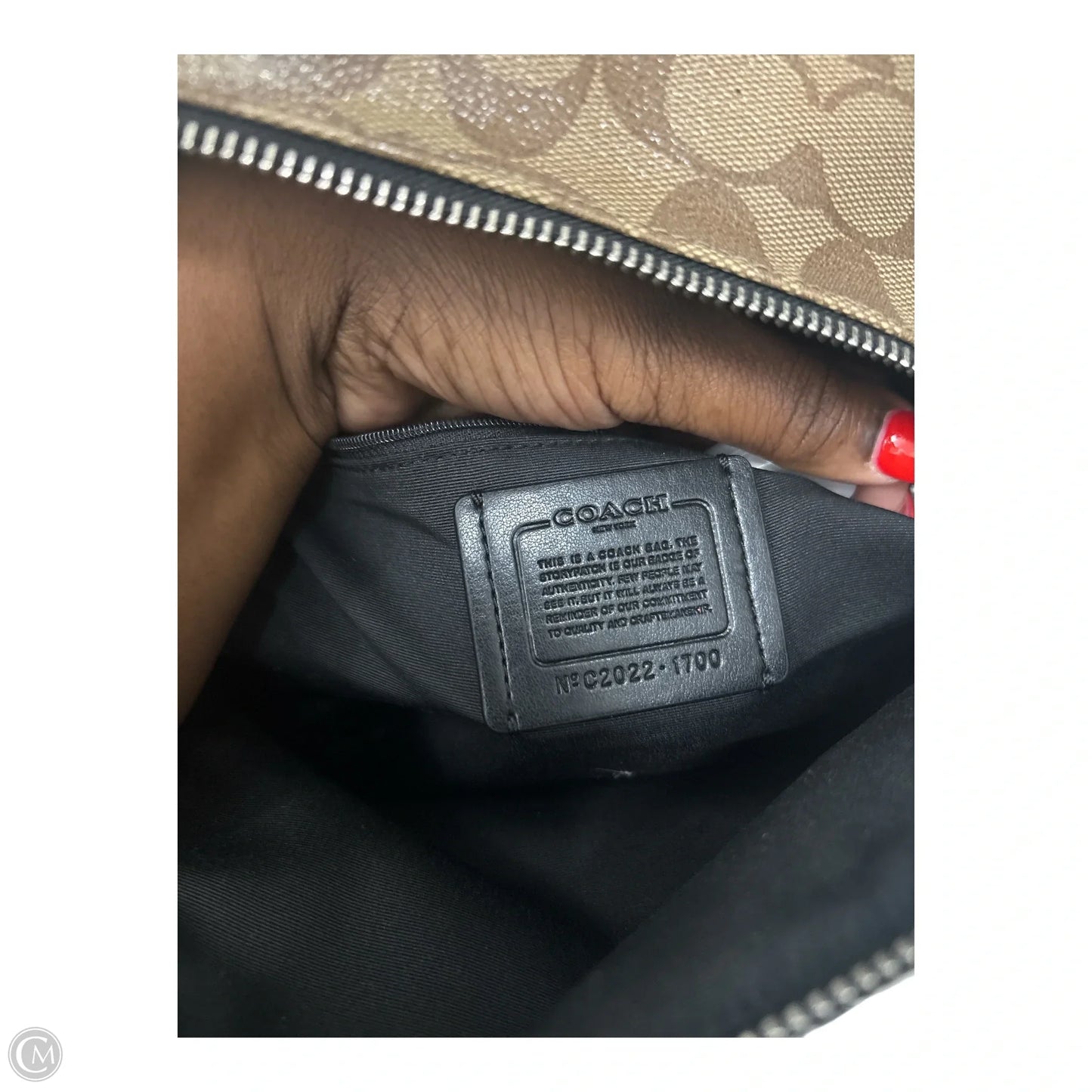 Handbag Designer By Coach, Size: Medium