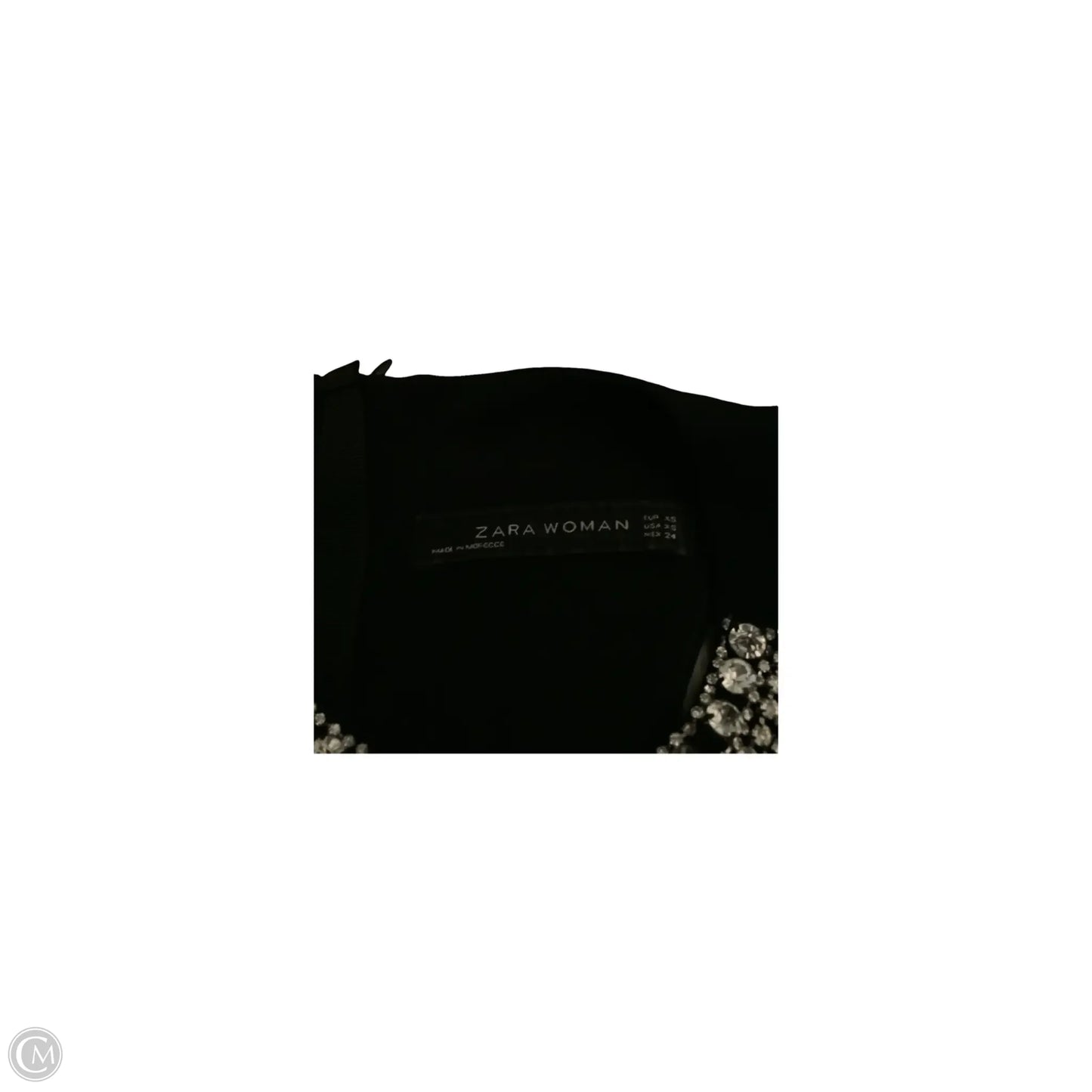 Dress Casual Midi By Zara In Black, Size: Xs