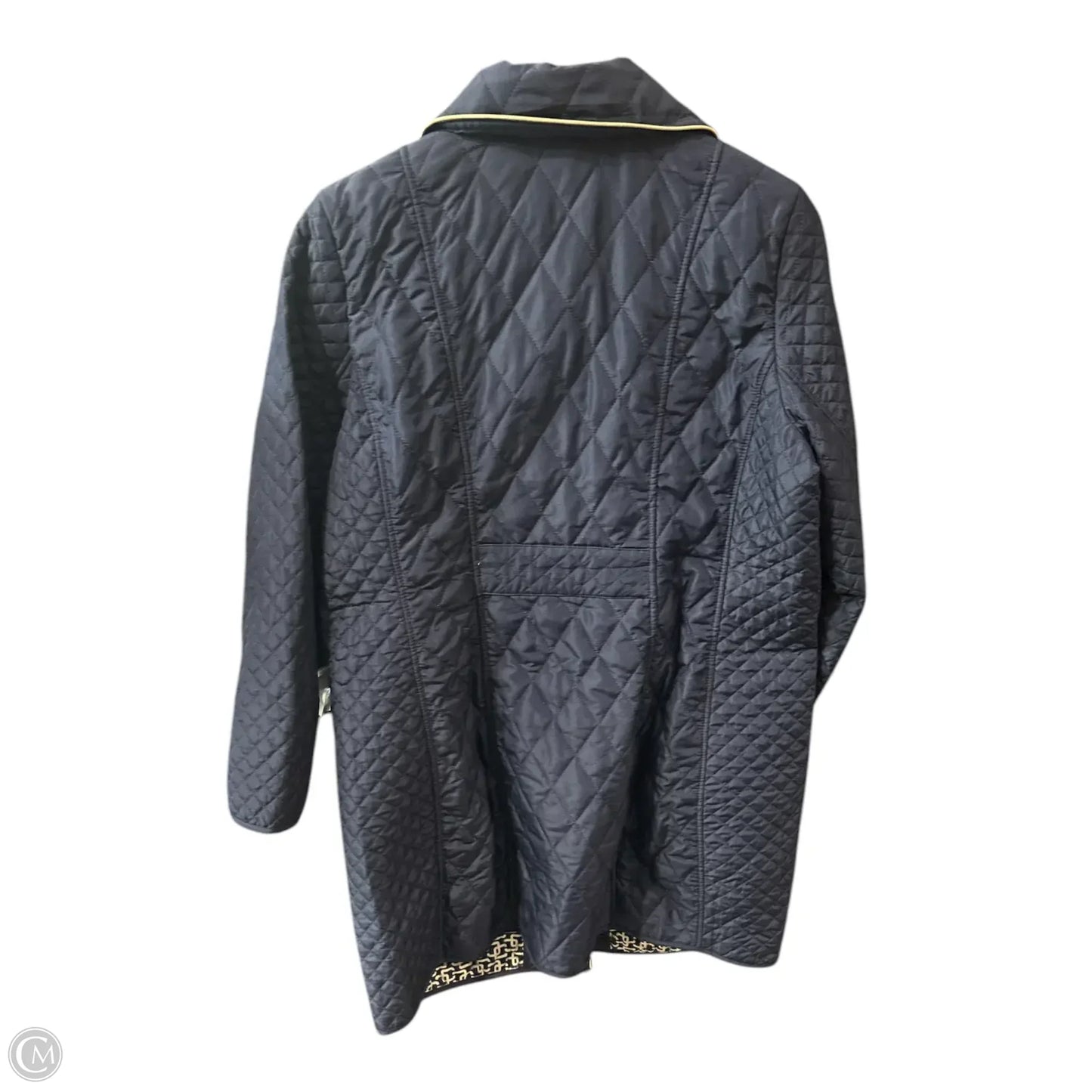 Jacket Puffer & Quilted By Chicos In Blue, Size: 12