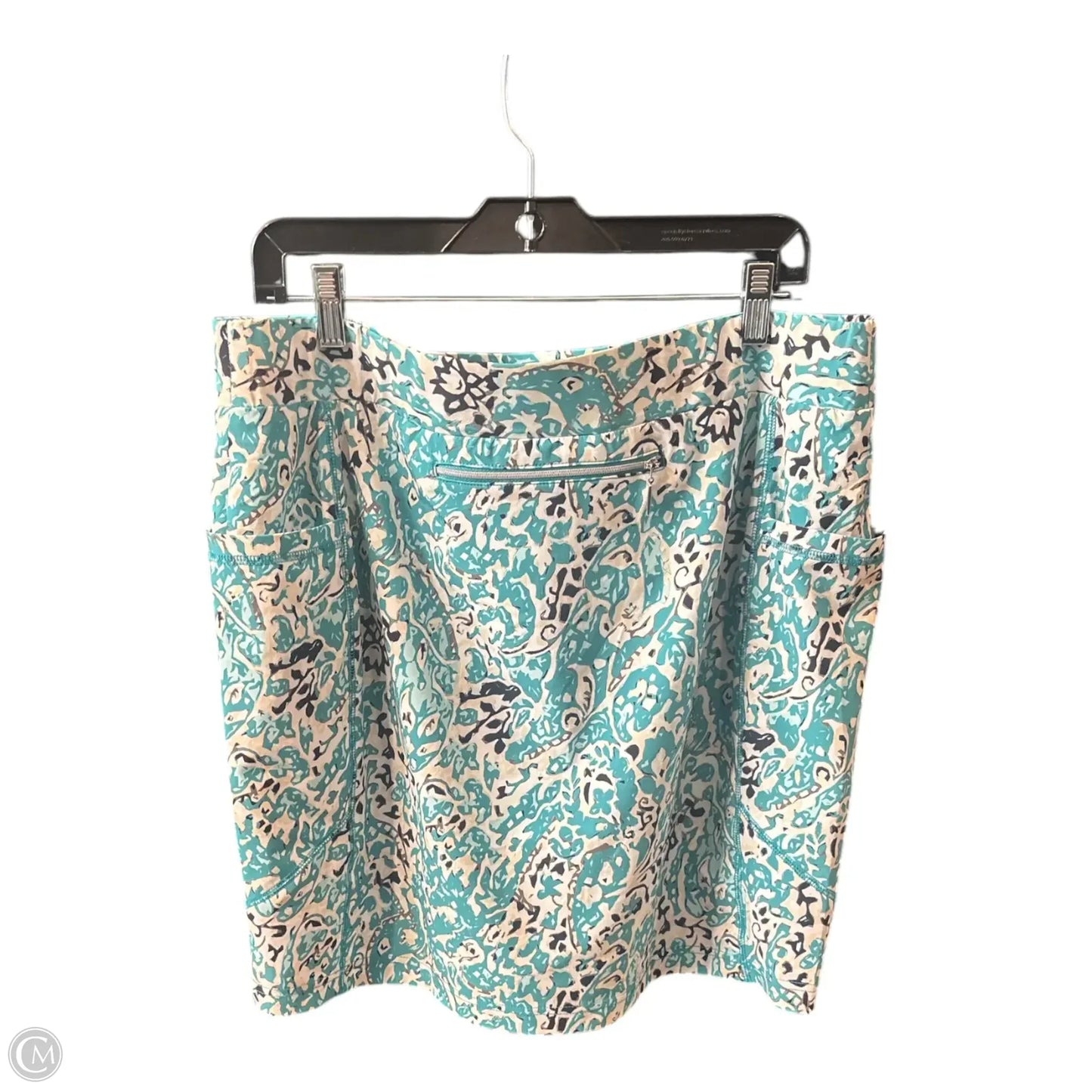 Athletic Skort By Chicos In Teal, Size: 14