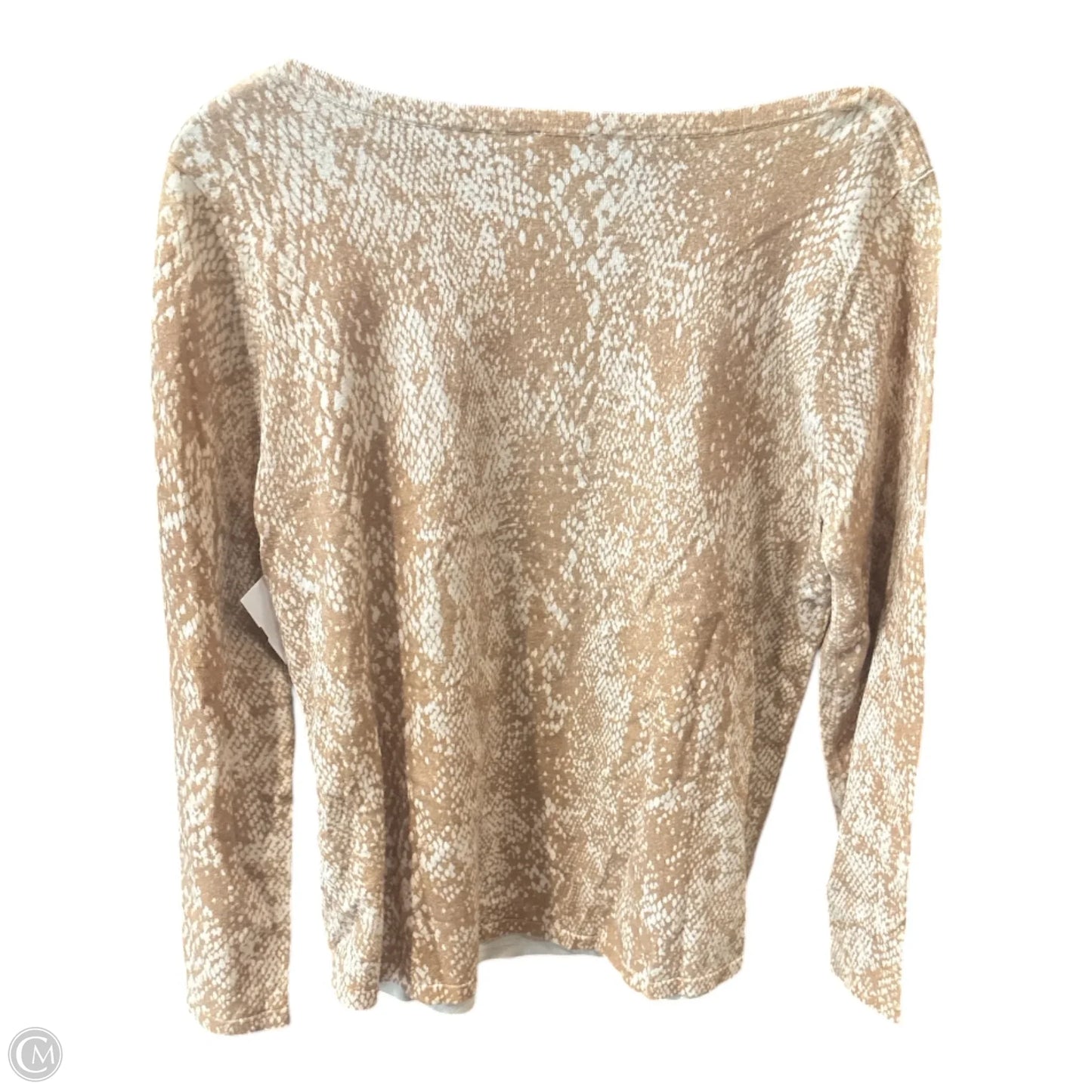 Top Long Sleeve Basic By Chicos In Tan, Size: L