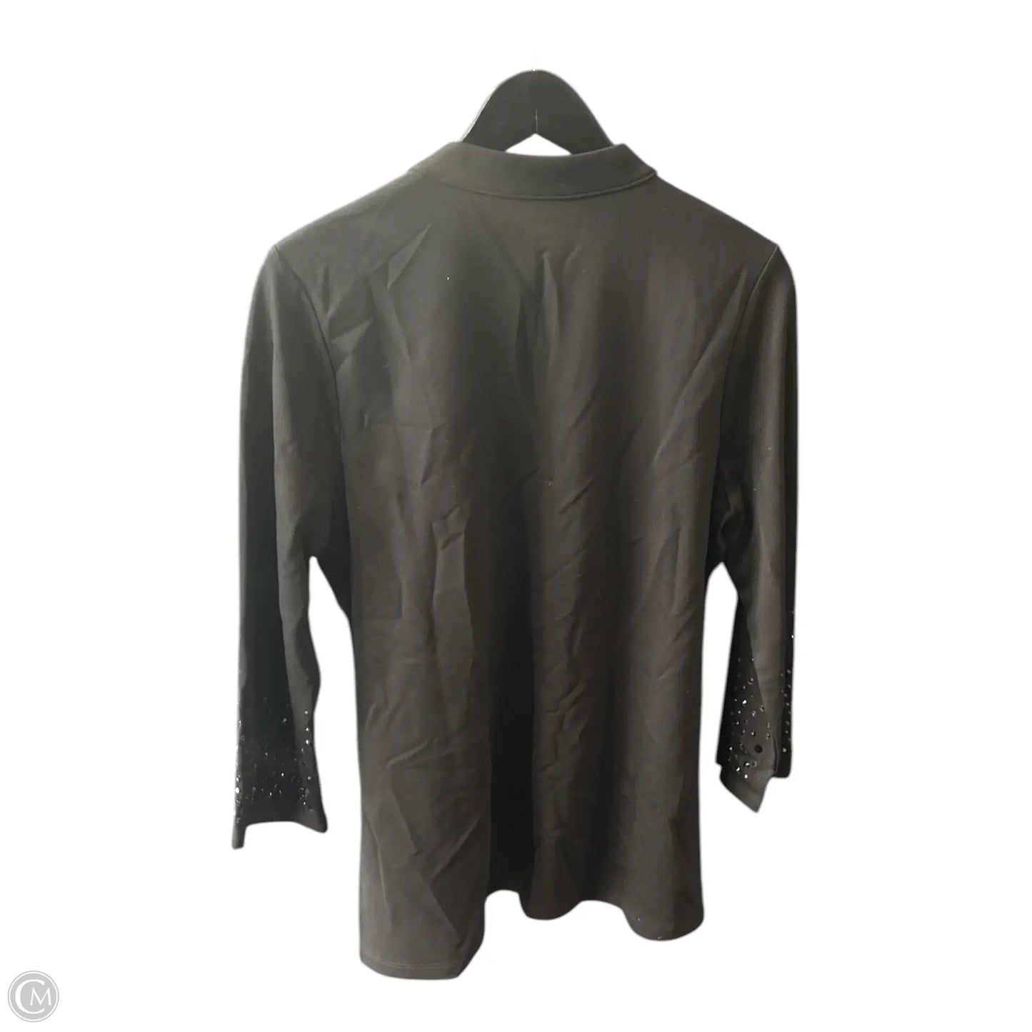 Top Long Sleeve Basic By Chicos In Black, Size: L