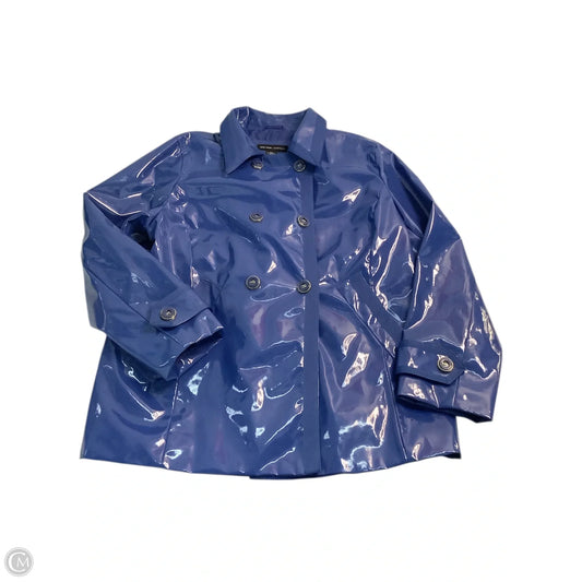 Coat Raincoat By New York And Co In Blue, Size: Xl