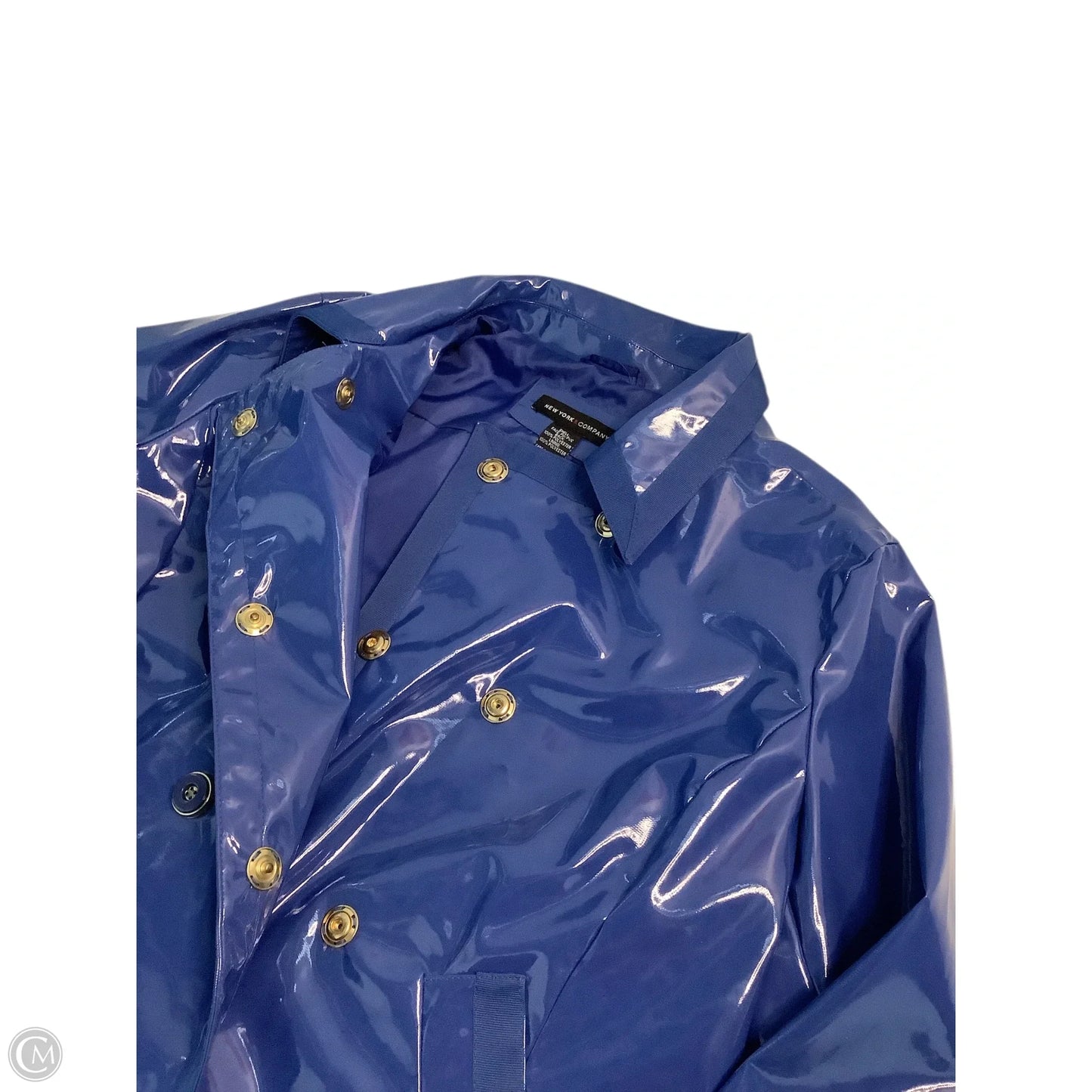 Coat Raincoat By New York And Co In Blue, Size: Xl
