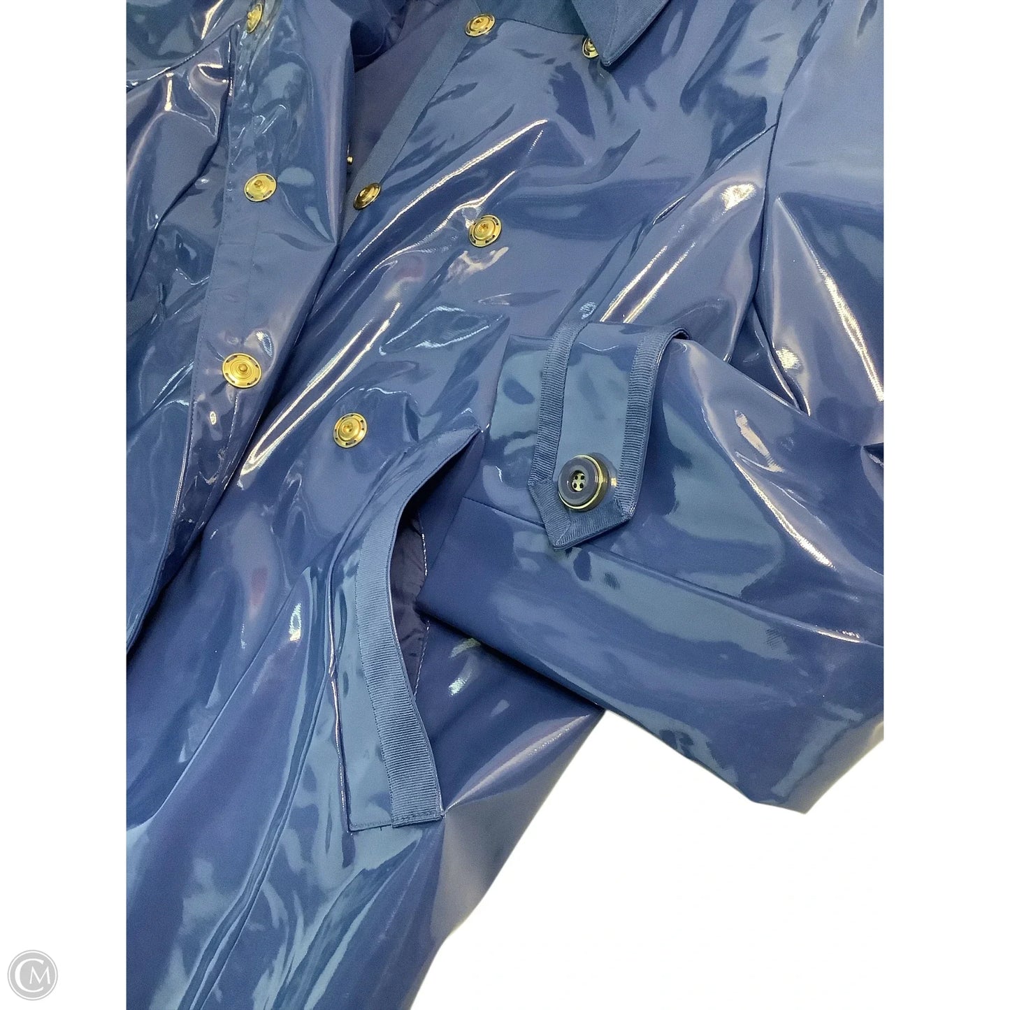 Coat Raincoat By New York And Co In Blue, Size: Xl